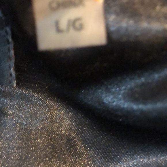 🌼2 for $30🌼 Black Faux Leather / Suede Jacket with Decorative Zippers Large - Picture 6 of 12